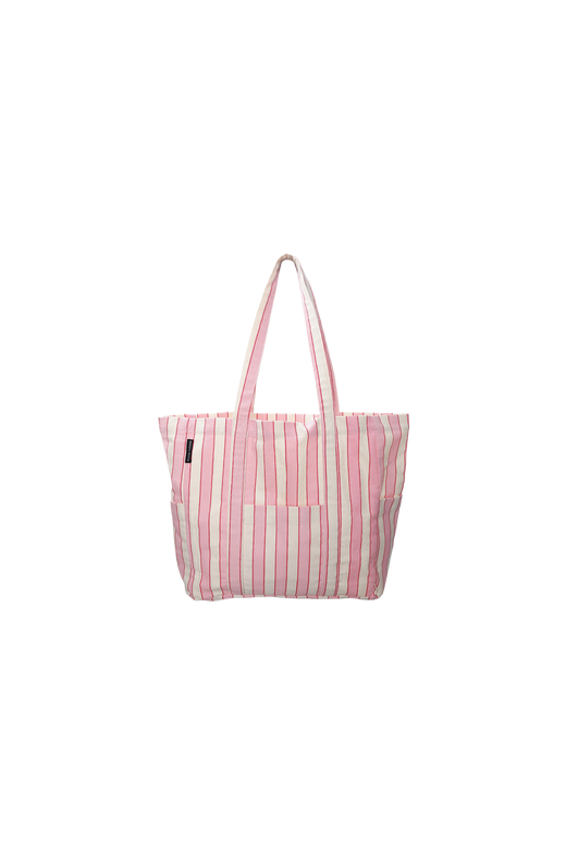 Black Colour - Bcnella Canvas Bag 9377 - Rose Stripe