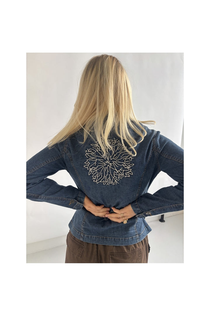 Continue - Henry Denim Embrodery 15133 - Denim Blue