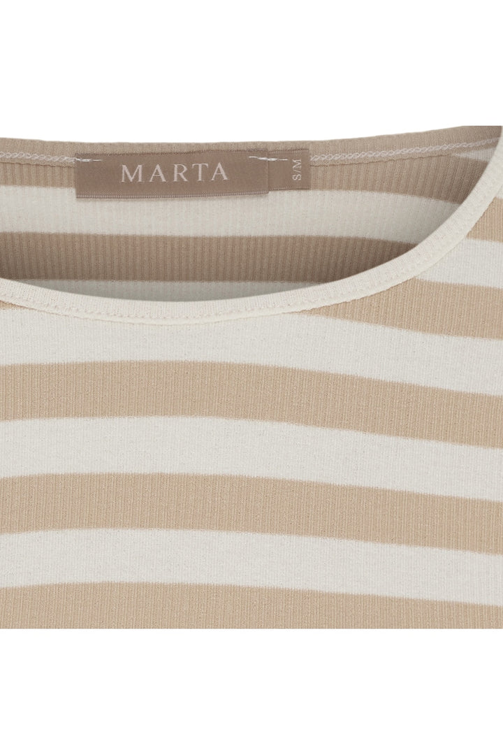 Marta Du Chateau - Mdcbegonia Ls Tee 7702 - Beige