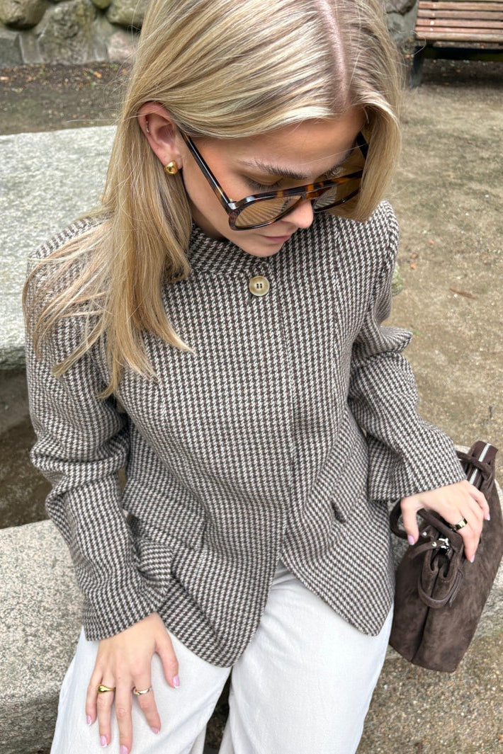 Noella - N-Monique Blazer 18170001 - 530 - Delphia Brown Check