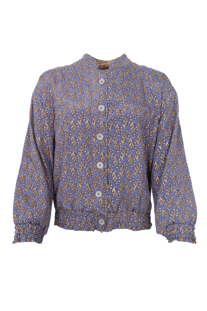 Black Colour - Bcluna Reversible Bomber Jacket 39235 - Blue Mist