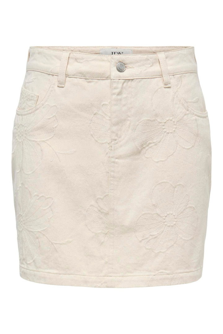 JDY - Jdyhavanna Emb Skirt - 5140649 Ecru