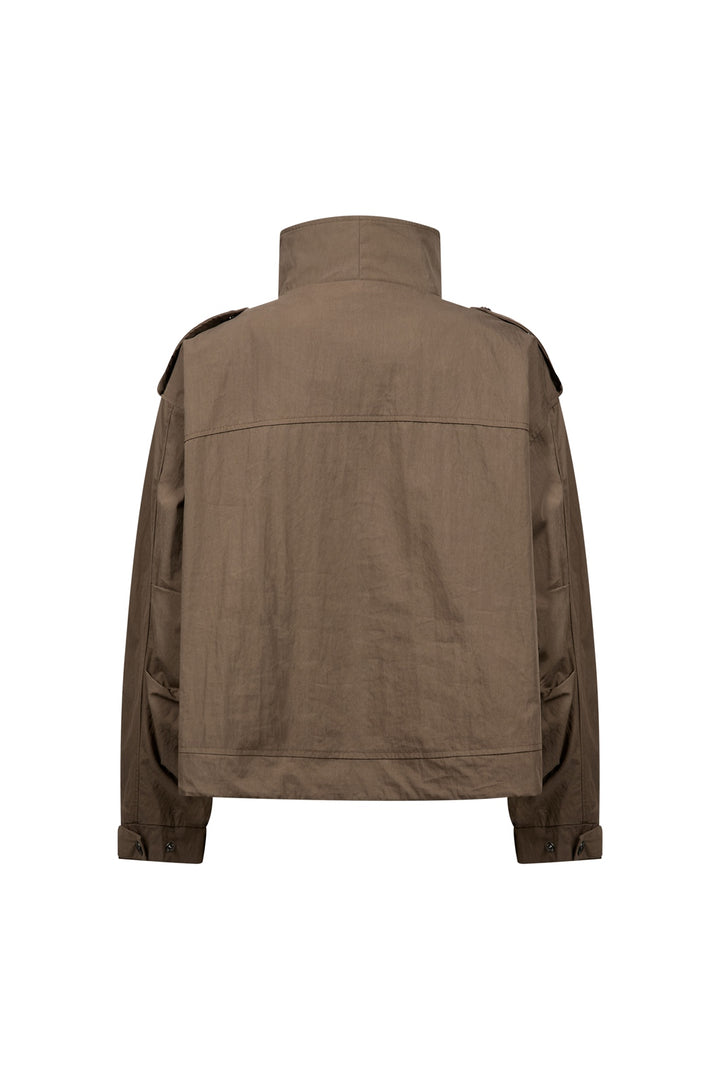 Co´Couture - Alinacc Double Funnel Neck Jacket 500810 - 20002 - Brown