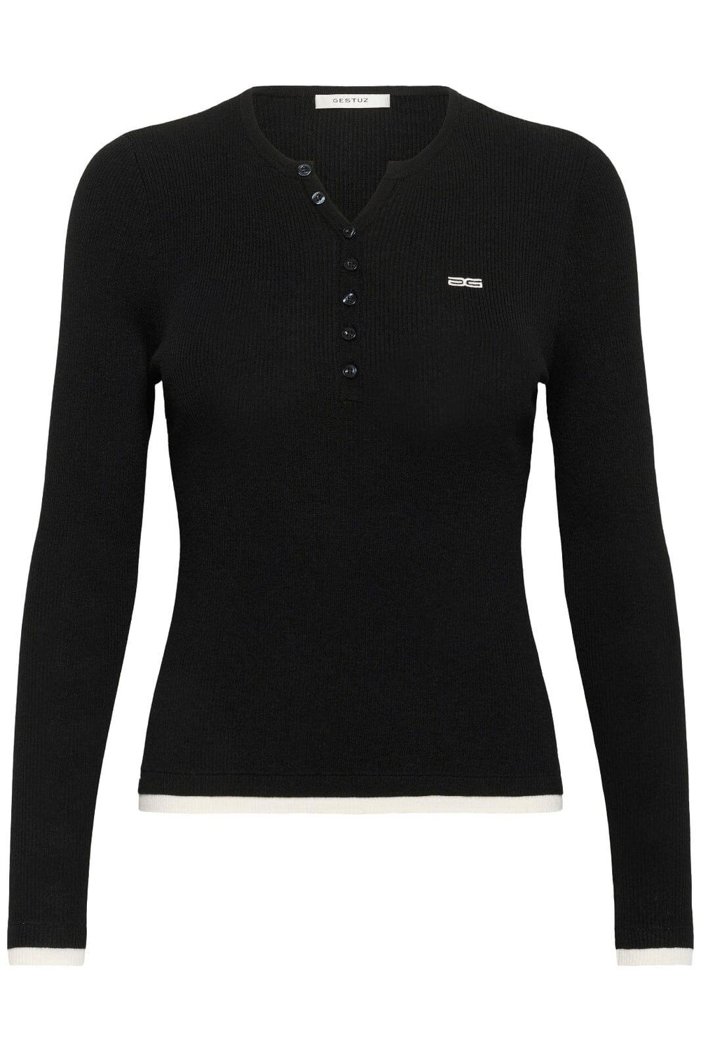 Gestuz - Gztrisha Pullover 10910848 - 100017 - Black Strikbluser 