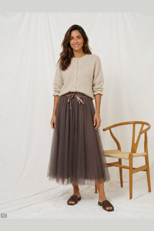 Marta Du Chateau - Mdcpalmina Skirt 23028 - Moro