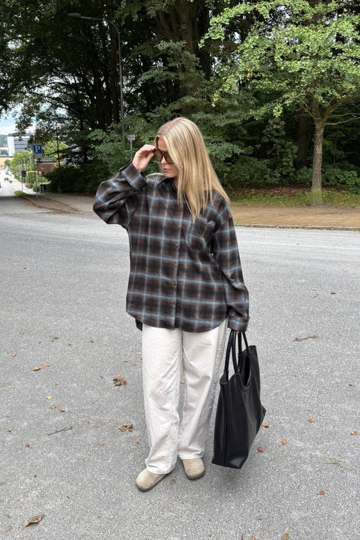 Noella - N-Marlon Shirt 18150002 - 528 - Danne Brown Blue Check