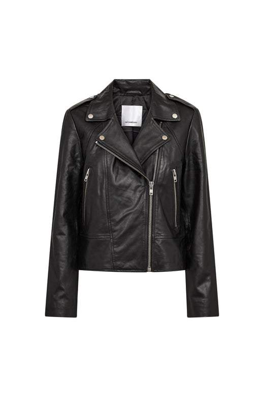 Co´Couture - Phoebecc Leather Biker Jacket 500415 - 65001 - Black