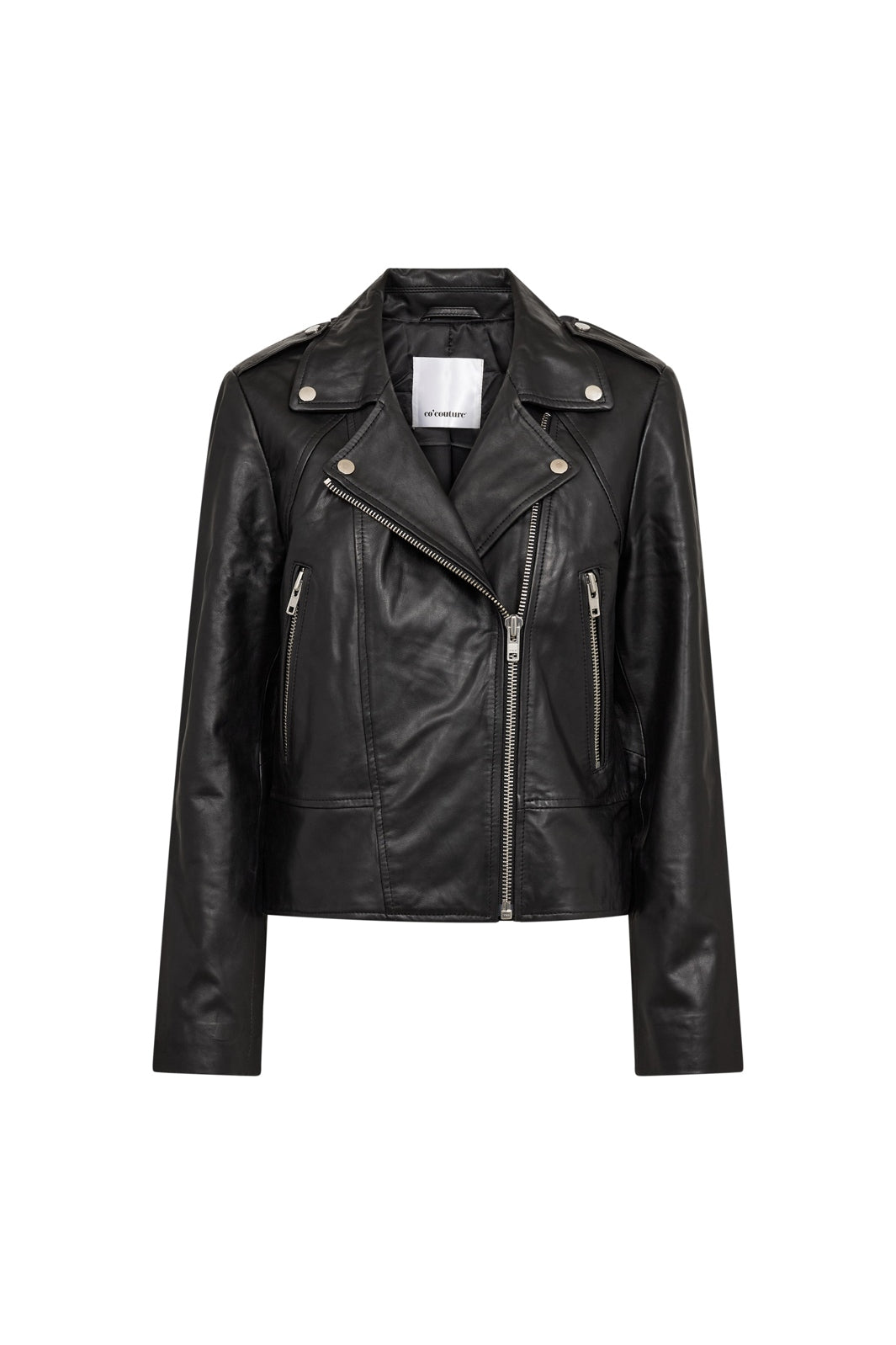 Co´Couture - Phoebecc Leather Biker Jacket 500415 - 65001 - Black