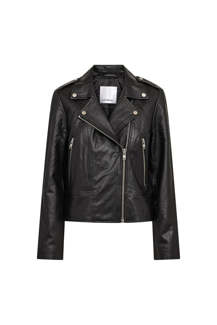 Co´Couture - Phoebecc Leather Biker Jacket 500415 - 65001 - Black