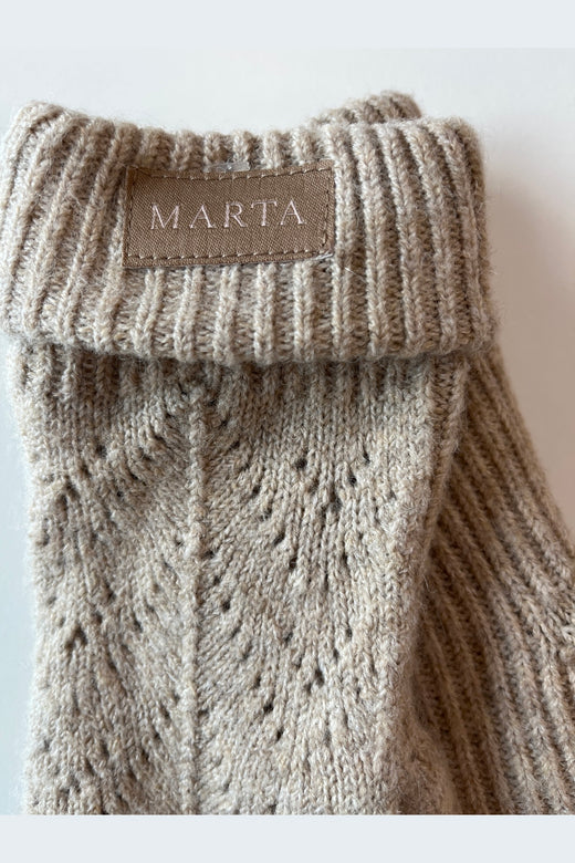 Marta Du Chateau - Mdcskylar Mittens T1370-BA - Beige