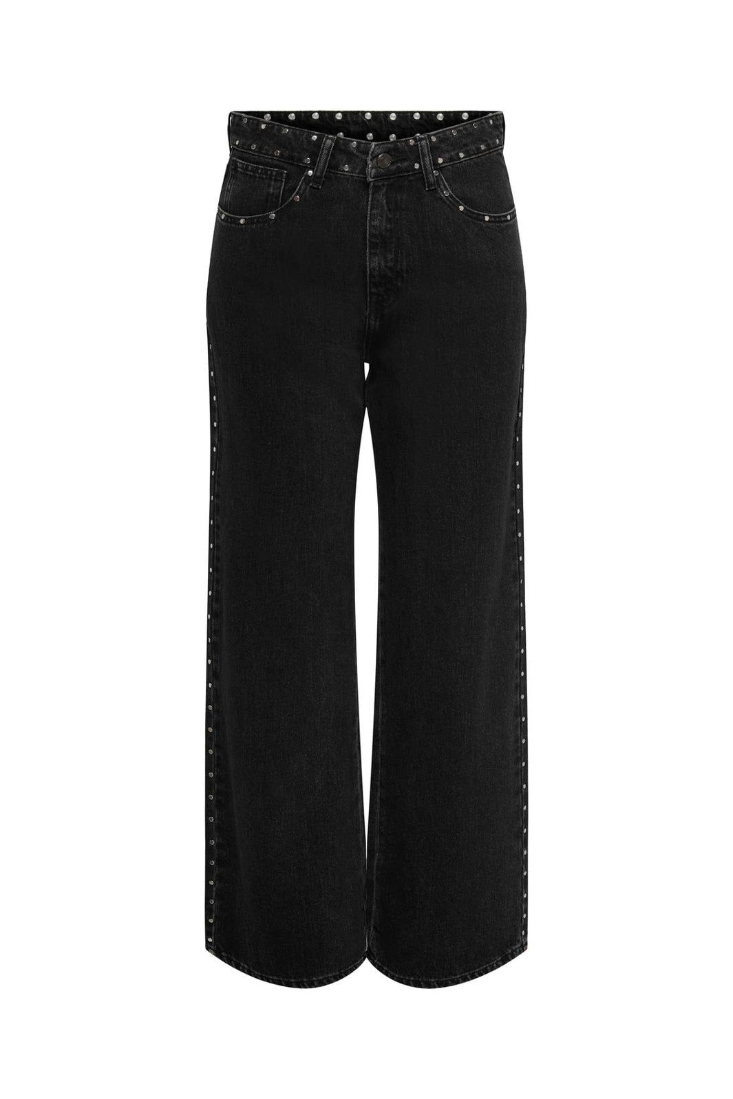 Only - Onlhope Studded Wide Tai - 4926933 Washed Black