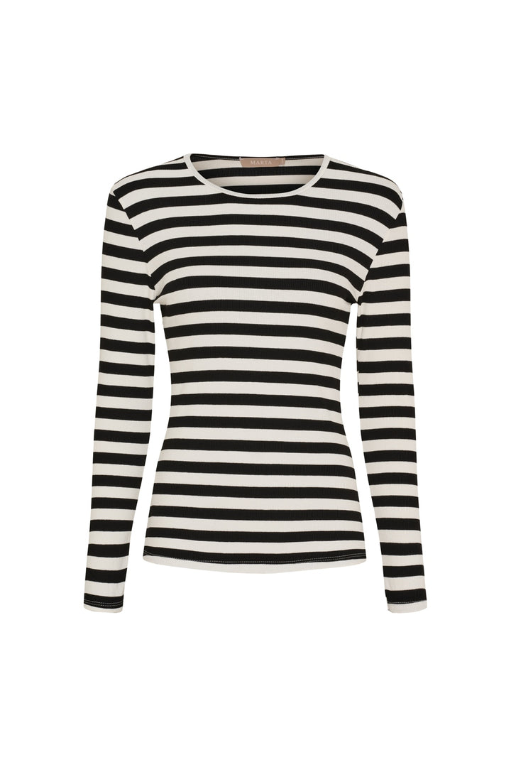 Marta Du Chateau - Mdcbegonia Ls Tee 7702 - Black