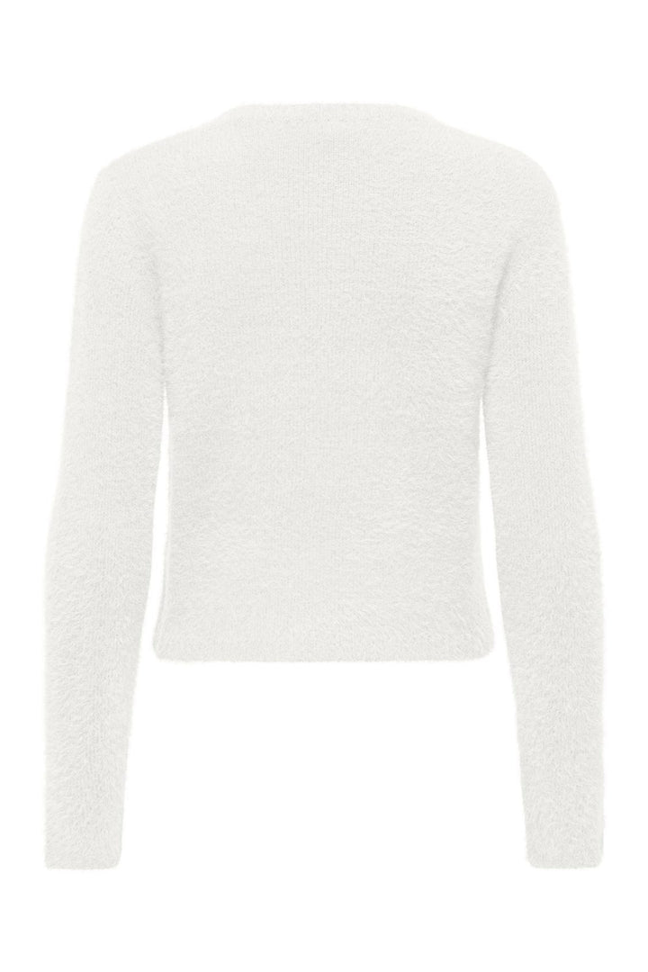 Only - Onlkerry Piumo Ls O-Neck Cc Knt - 5100868 Cloud Dancer