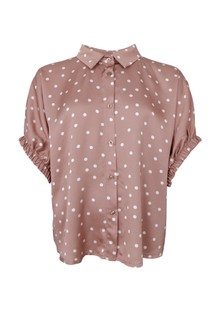 Black Colour - Bcmabel Shirt Blouse 40988 - Nougat Dot