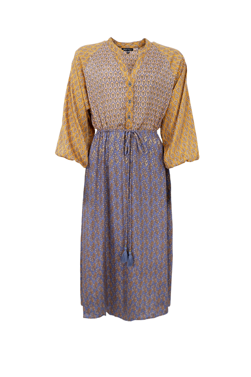 Black Colour - Bcluna Raglan Dress 39229 - Golden Multi