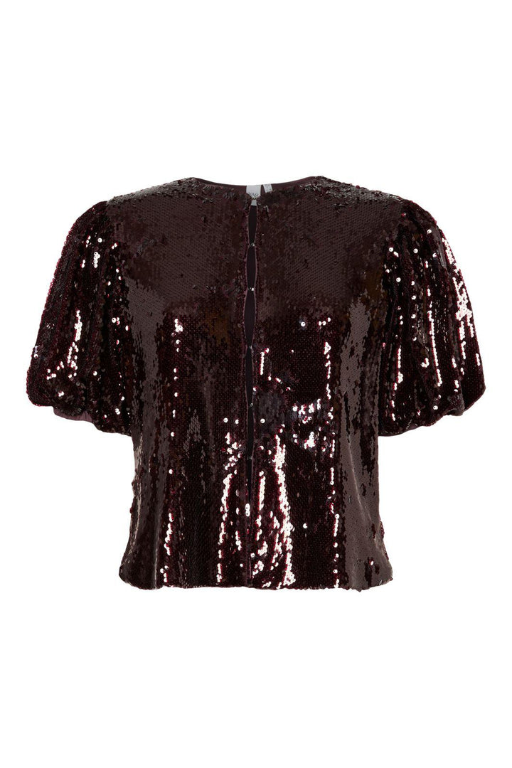 YAS - Yasroyalina 2/4 Sequin Top - 4862794 Port Royale W Sequins