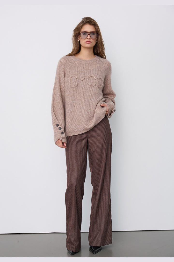 Co´Couture - Aellecc Ls Knit 500584 - 20009 - Walnut