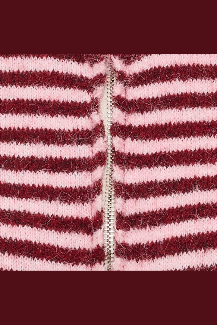Marta Du Chateau - Mdcanais Cardigan 9586 - Bordeaux