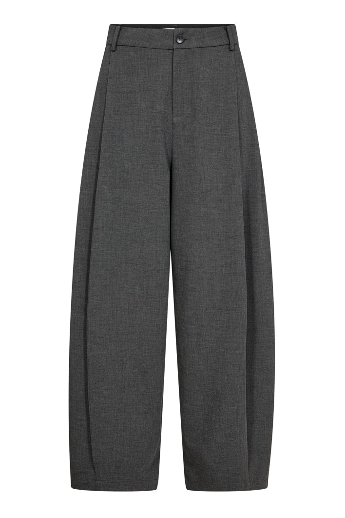 Co´Couture - Priscillacc Pleat Barrel Pant 500824 - 65003 - Mid Grey
