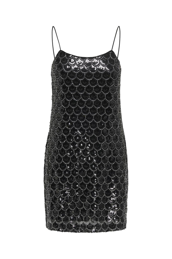 Only - Onlbrielle Strap Sequins Dress - 4866308 Black