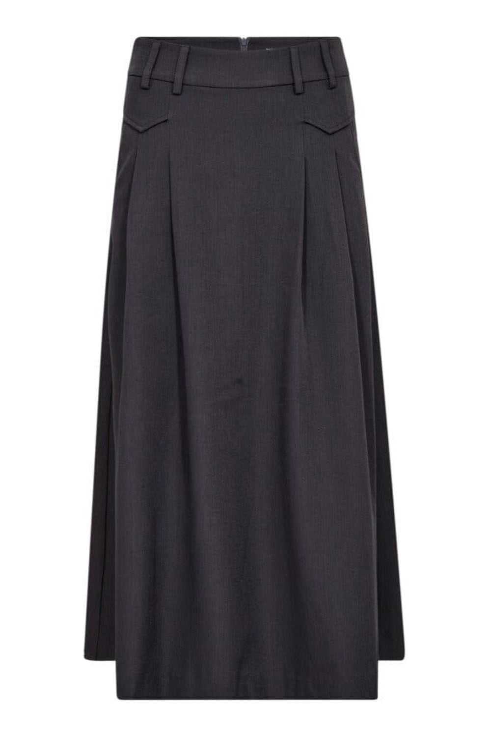 Co´Couture - Lunacc Pocket Pleat Skirt 34222 - 139 - Mid Grey Nederdele 