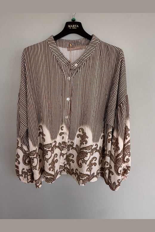 Marta Du Chateau - Mdcsequoia Shirt 8597 - Marrone4602Tpe