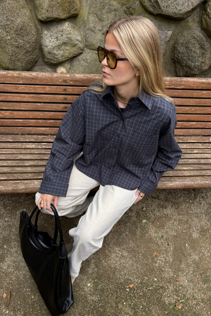 Noella - N-Marlon C Shirt 18140001 - 527 - Dodie Brown Blue Check