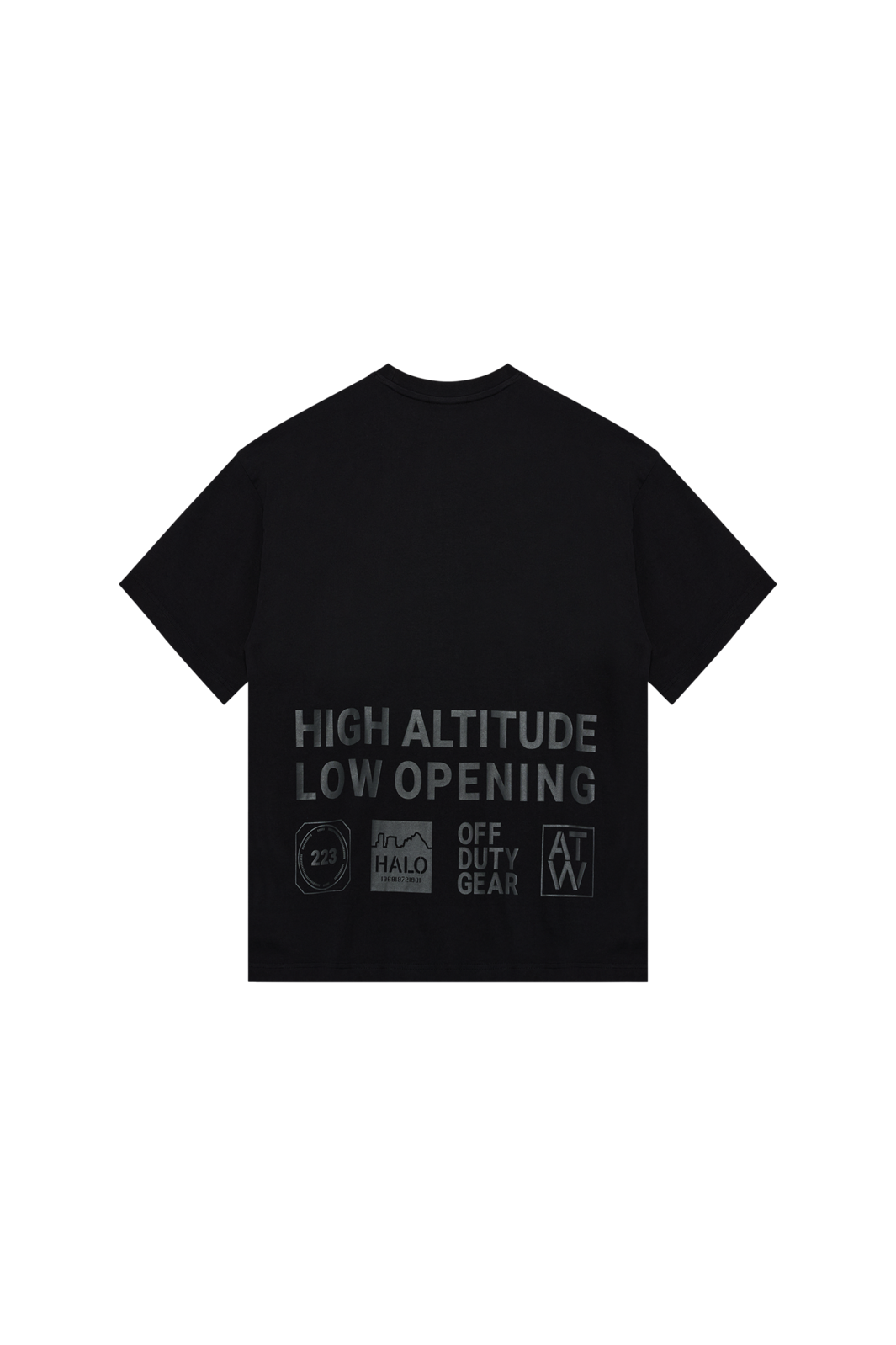 Halo - Graphic Boxy T-Shirt 230418 - 2396 - Black/Raven