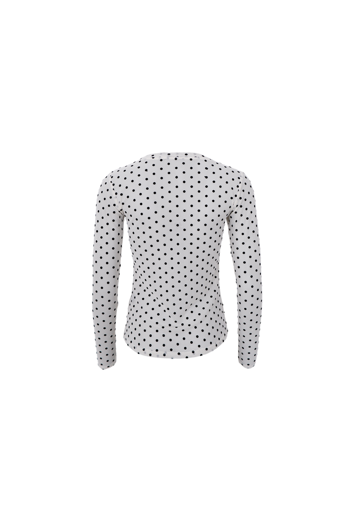 Black Colour - Bcjennie Dotted Mesh Blouse 40611 - Shirts - Off White