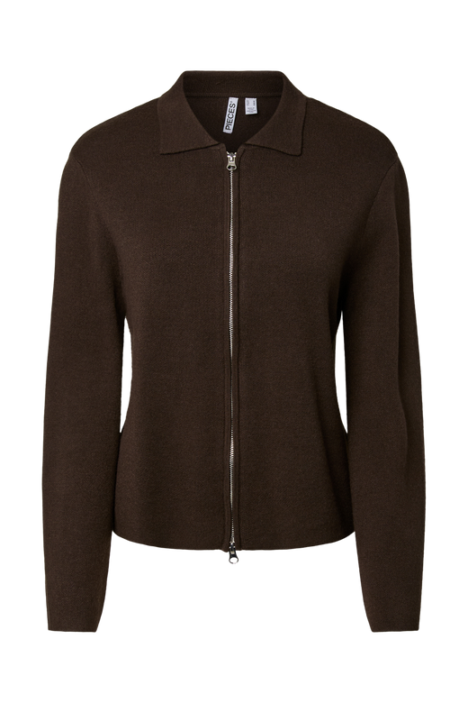 Pieces - Pcraja Ls Zip Knit Cardigan - 5000729 Delicioso