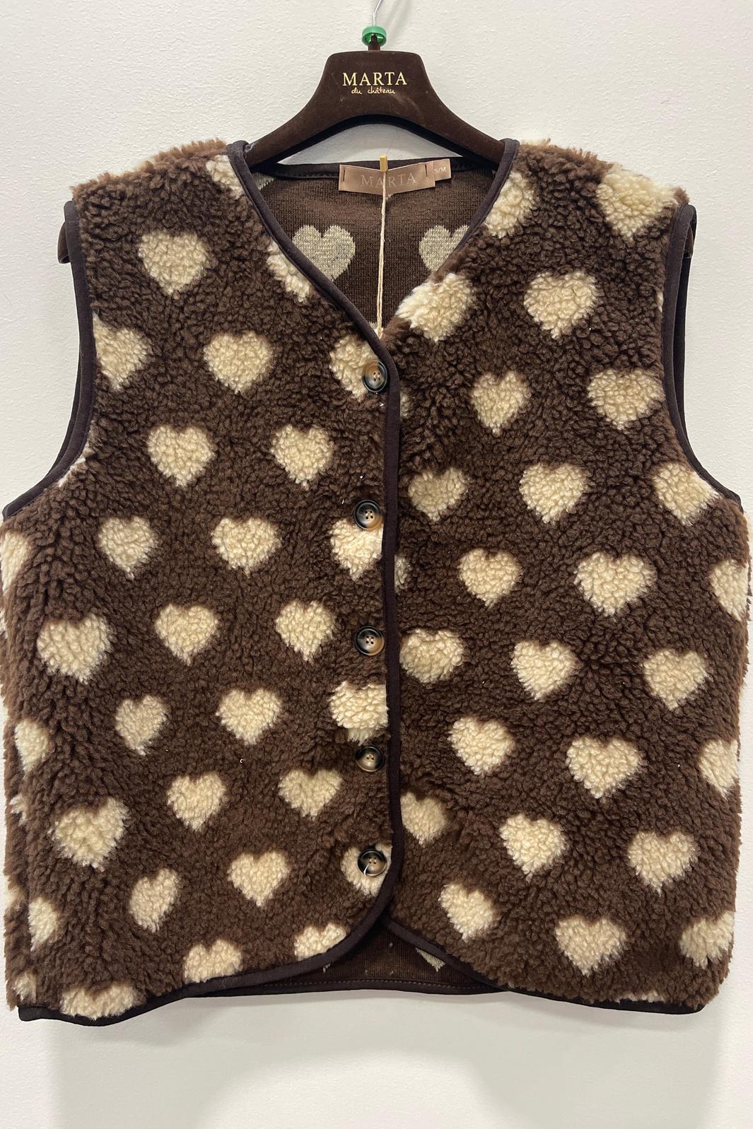Marta Du Chateau - Mdcdahlia Vest 25710 - Moro/Camello