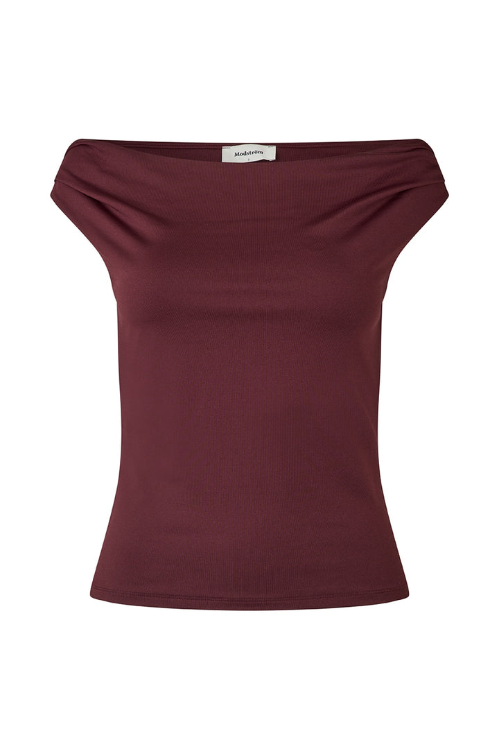 Modström - Himamd Off-Shoulder Top 57928 - 1124 - Dark Cherry