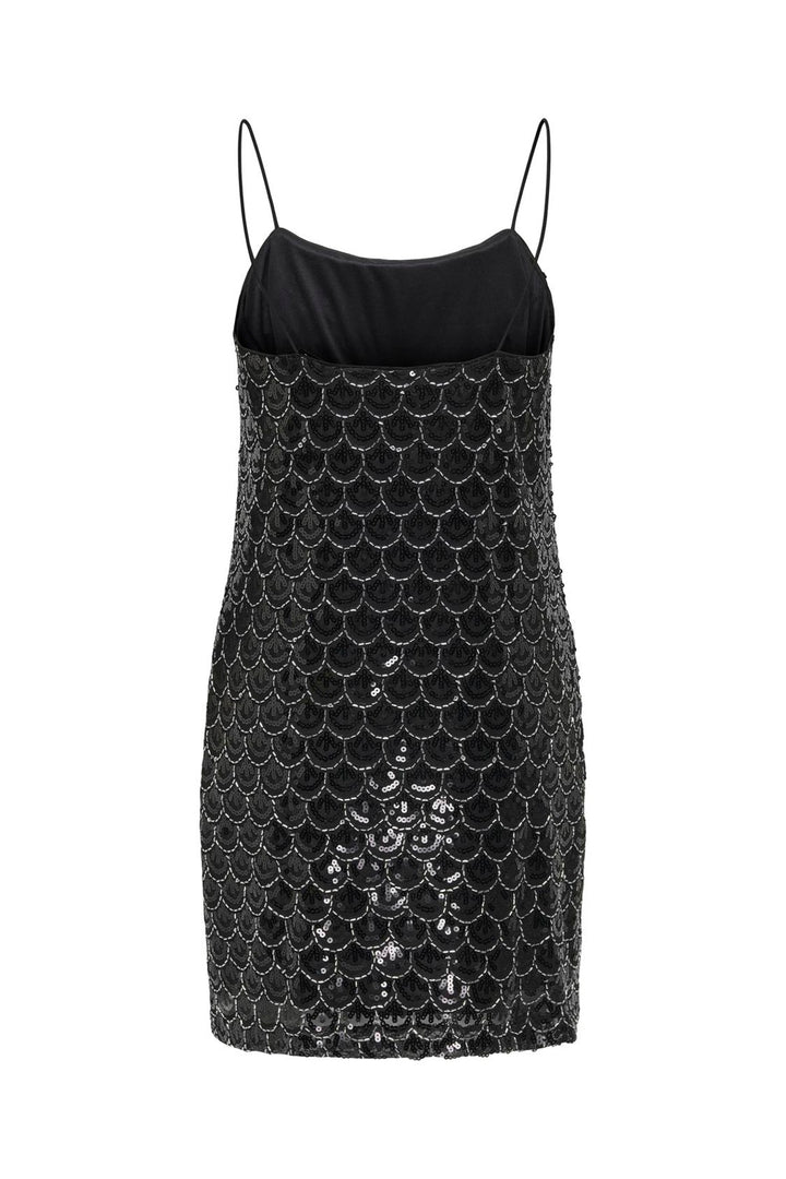 Only - Onlbrielle Strap Sequins Dress - 4866308 Black