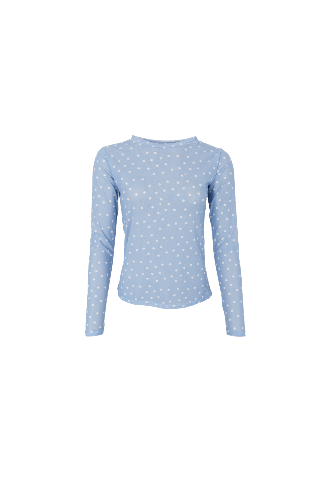 Black Colour - Bcannie Mesh Blouse 3846 - Shirts - Lt. Blue Dot