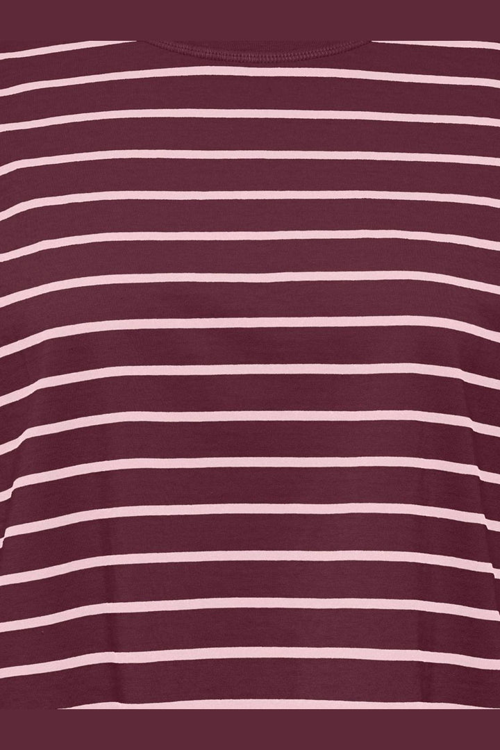 Only - Onlhappy L/S O-Neck Stripe Tee - 5203236 Fig Pale Lilac Lena