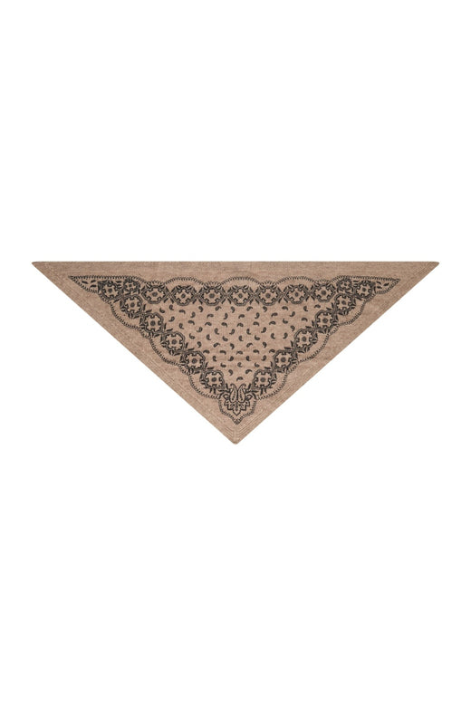 Neo Noir - Ariya Paisley Knit Scarf 171220 - 976 - Beige Melange