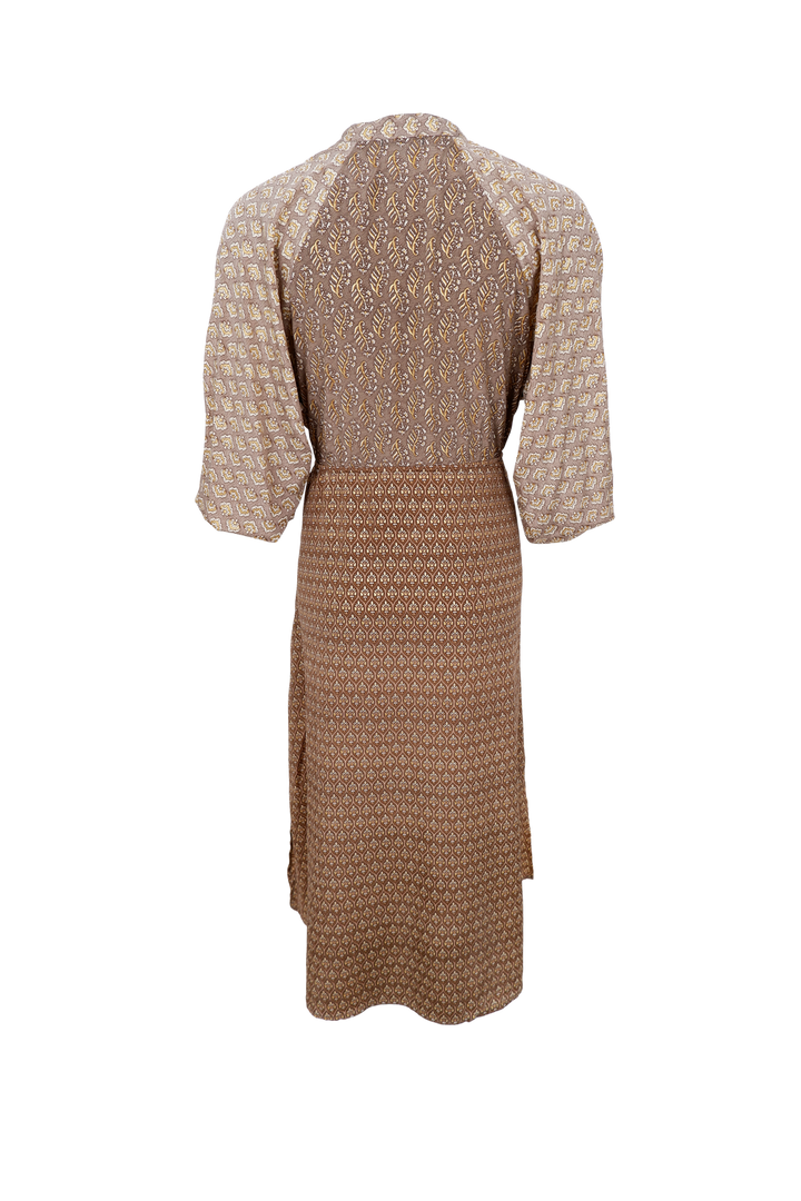 Black Colour - Bcluna Raglan Dress 39229 - Nougat Multi