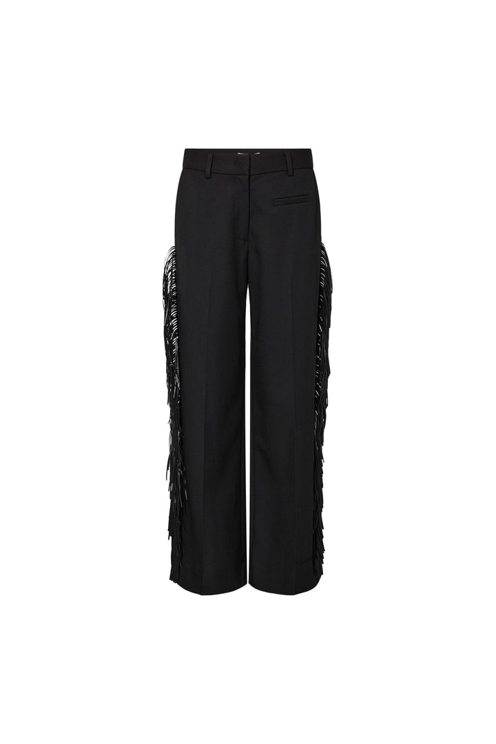 Haute L'Amitié - Premiere Fringe Plain Tall Pant HL10990 - Black