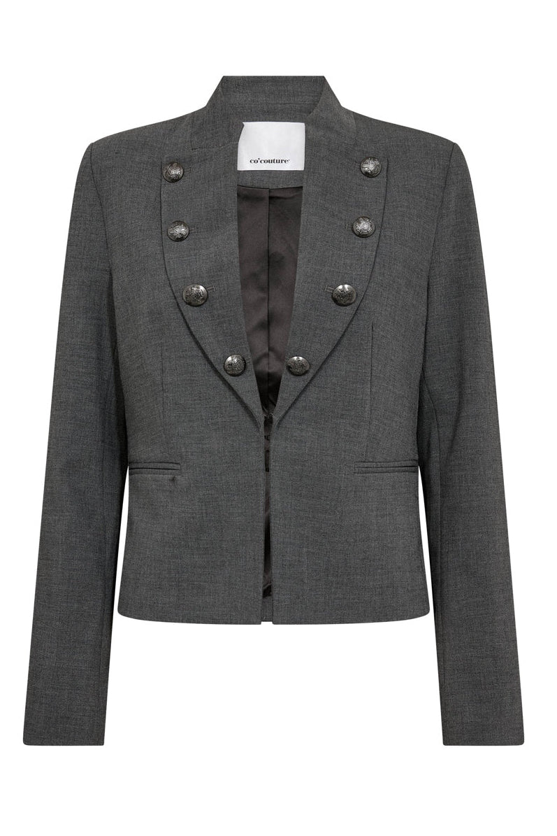 Co´Couture - Priscillacc Officer Jacket 500823 - 65003 - Mid Grey