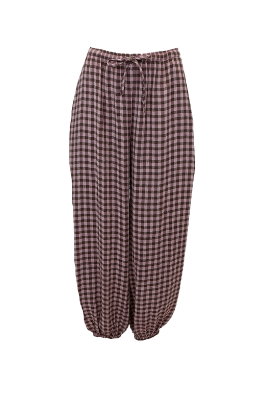 Black Colour - Bcmalle Balloon Pant 41317 - Brown Check