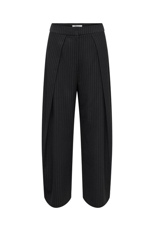Only - Onlpinya Pleat Barrel Pant Tlr - 5205663 Black Cloud Dancer Pinstripes