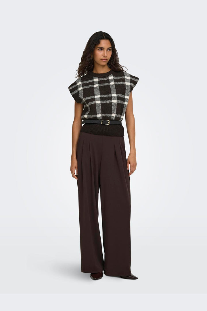 Only - Onlcarla Sl Jq O-Neck Knt - 5152105 Coffee Bean Birch