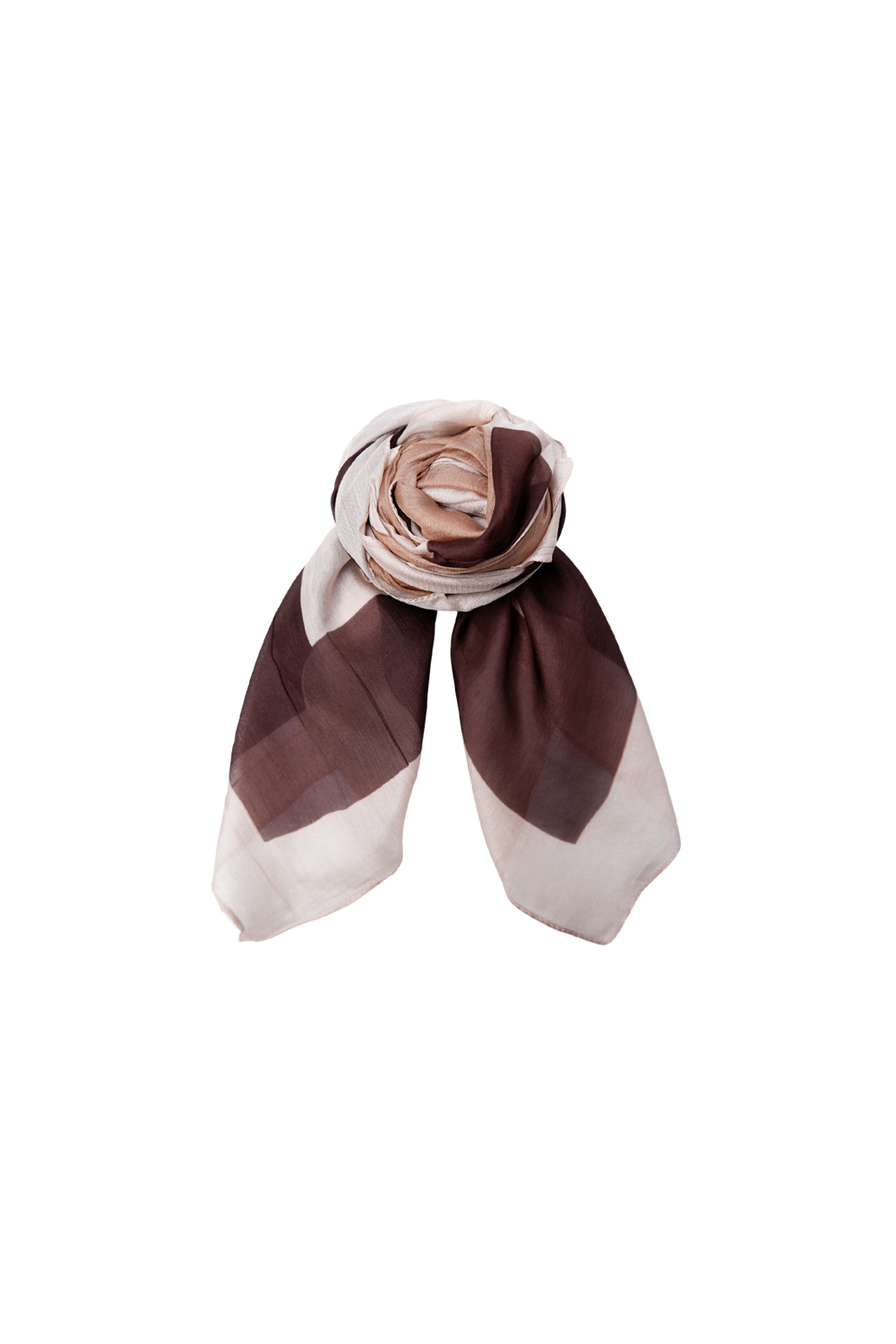 Black Colour - Bcelna Silk Scarf 208428 - Nougat