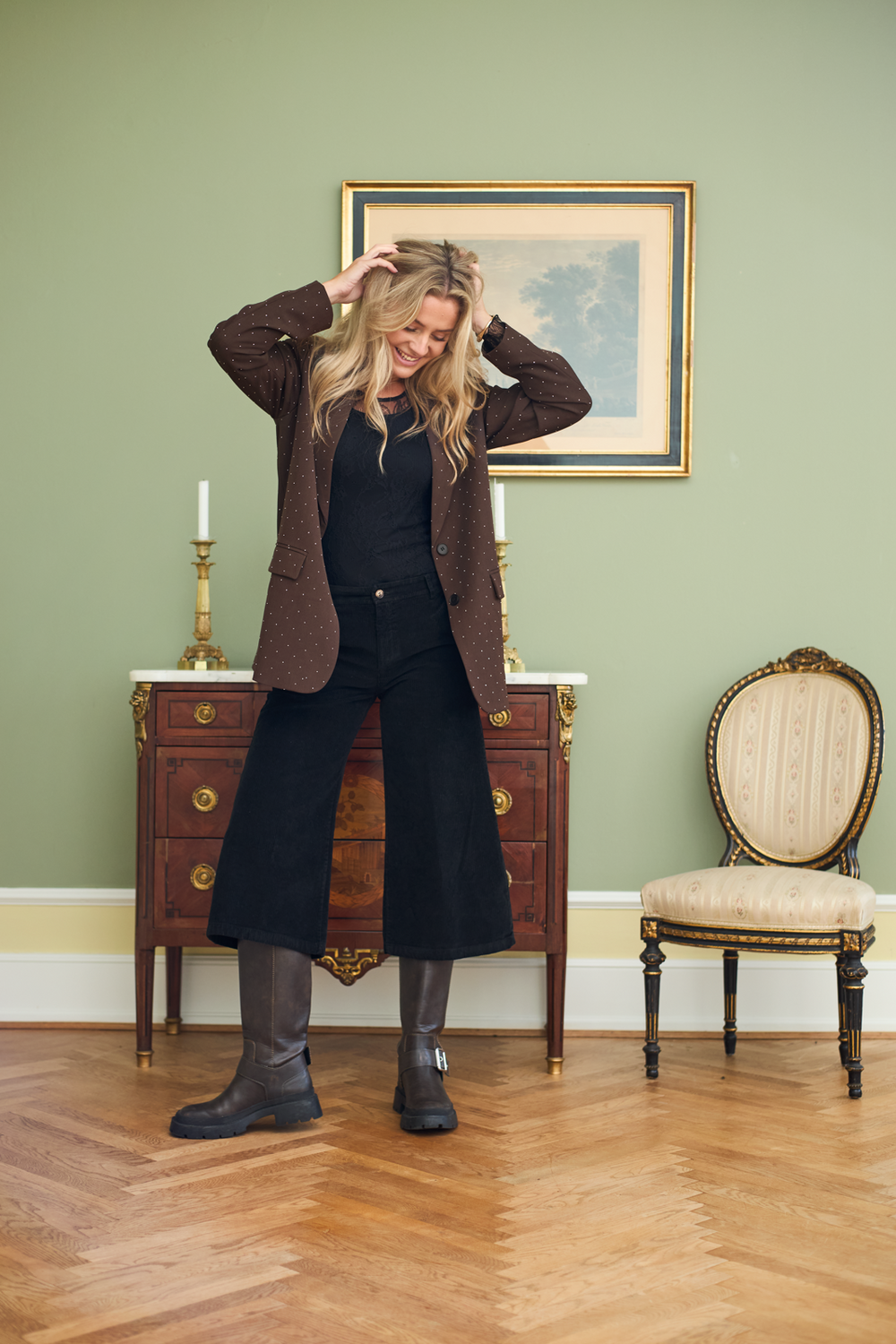 Black Colour - Bccora Culotte Pant 41042 - Black