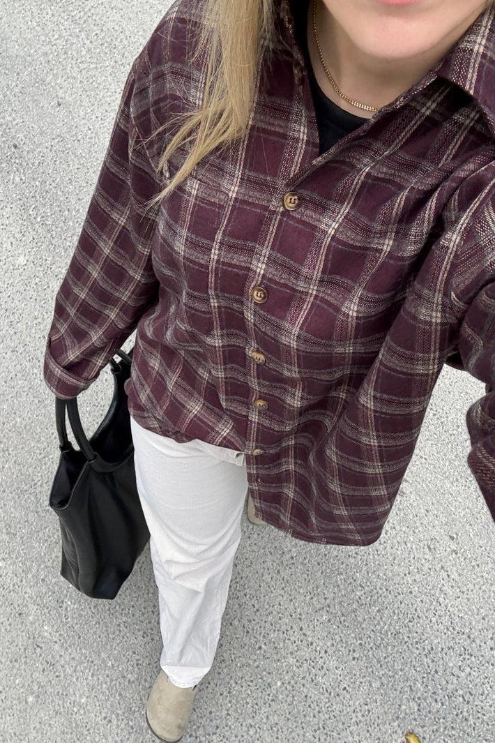 Noella - N-Marlon Shirt 18160001 - 529 - Dafnee Brown Check