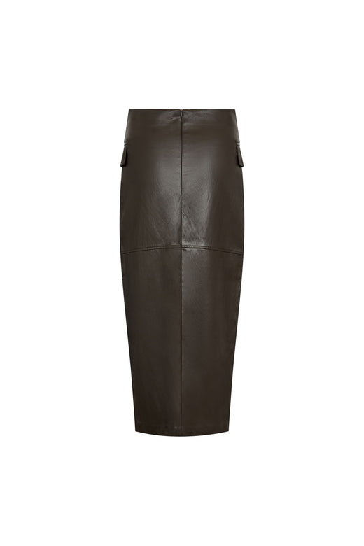 Co´Couture - Gittcc Asym Floor Skirt 500477 - 20003 - Dark Brown