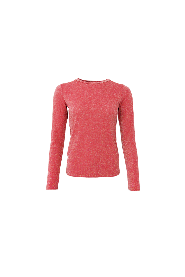 Black Colour - Bcfaye Lurex Blouse 3739 - Shirts - Rose