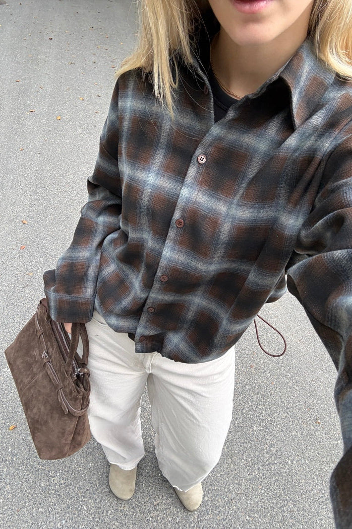 Noella - N-Nila Shirt 18150001 - 528 - Danne Brown Blue Check