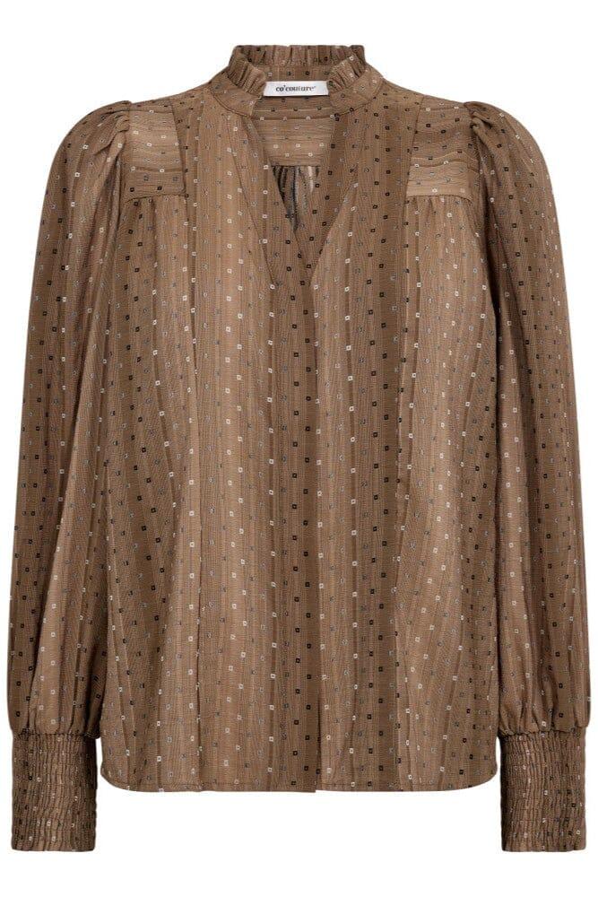 Co´Couture - Ollycc V-Shirt 35970 - 154 - Walnut Skjorter 