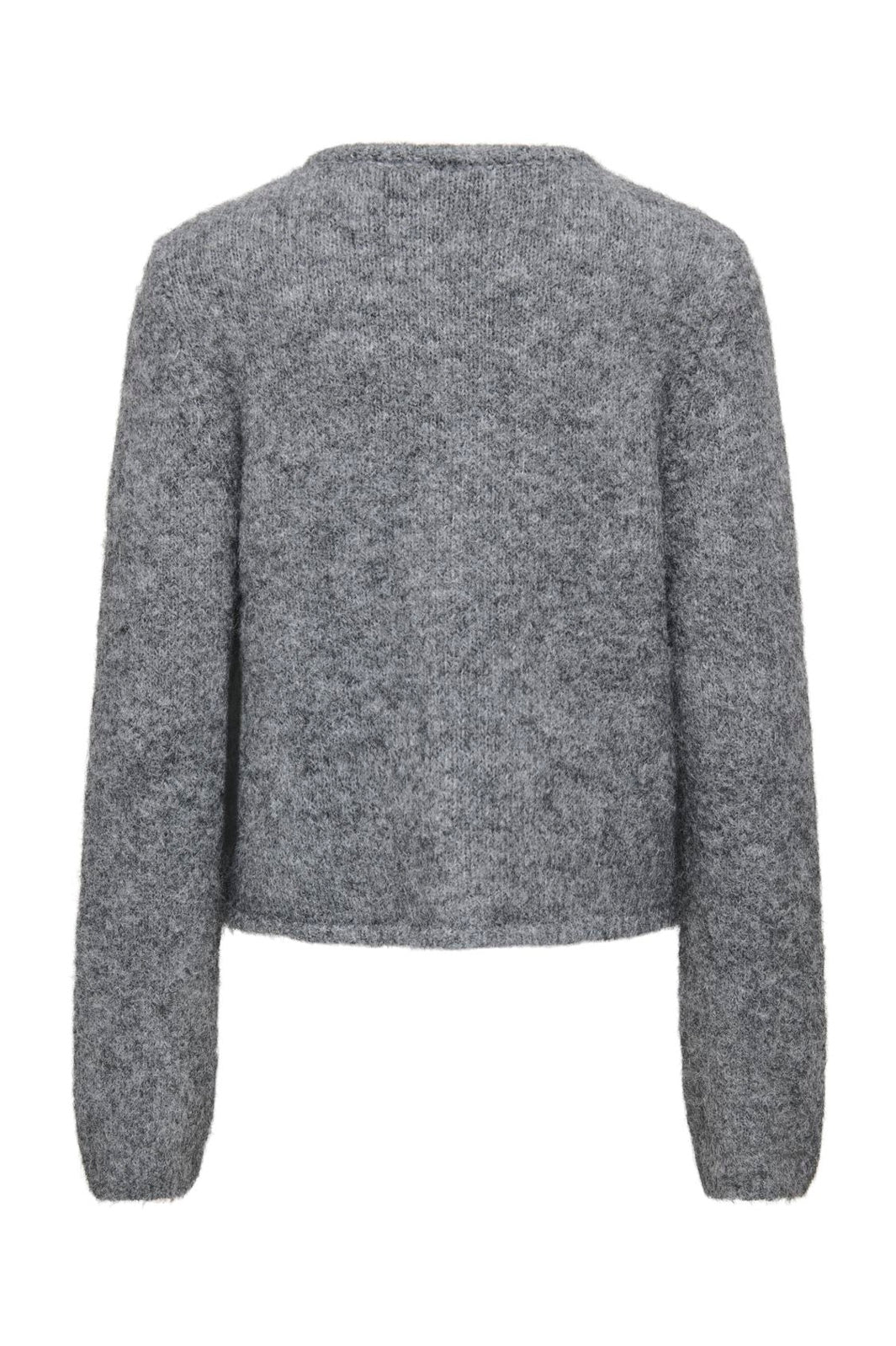 Only - Onlzaggie Ls Button Cardi Cc Knt - 5027936 Dark Grey Melange Pearl Button